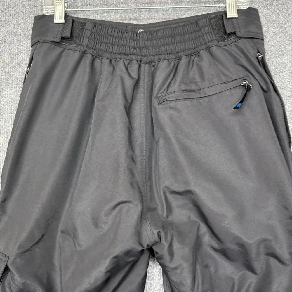 SLALOM Pants Mens Medium Black Ski Snowboard Insulated Lined Waterproof‎ Nylon